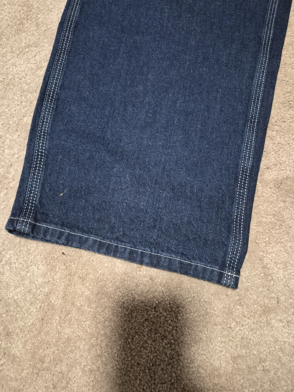 Classic Men's Denim Jeans - Dark Blue Dungaree W50xL32